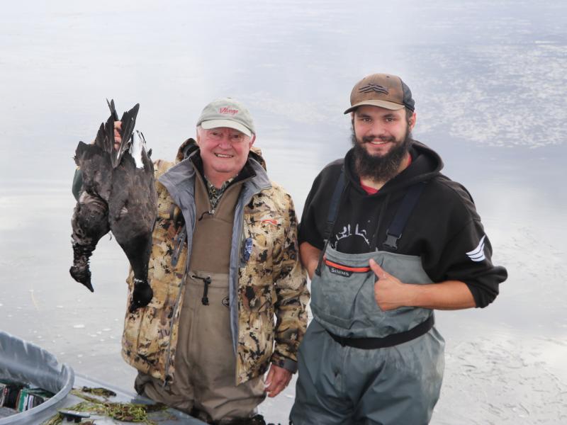 wings in alaska hunters with duck trophies
