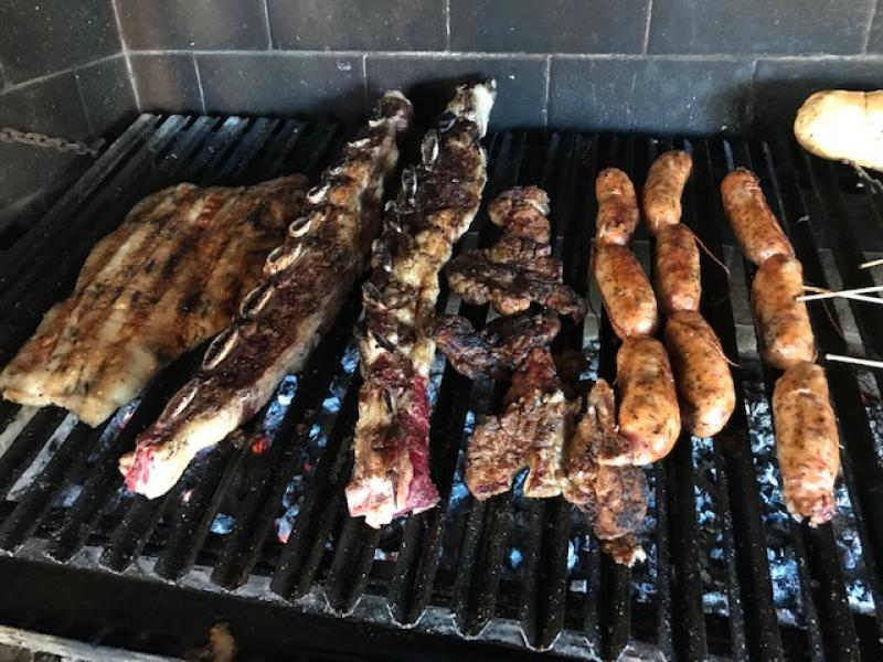 Wings Argentina hunting fresh meat on the grill